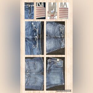 Banana Republic shorts 27/4 and heartloom shirt/small